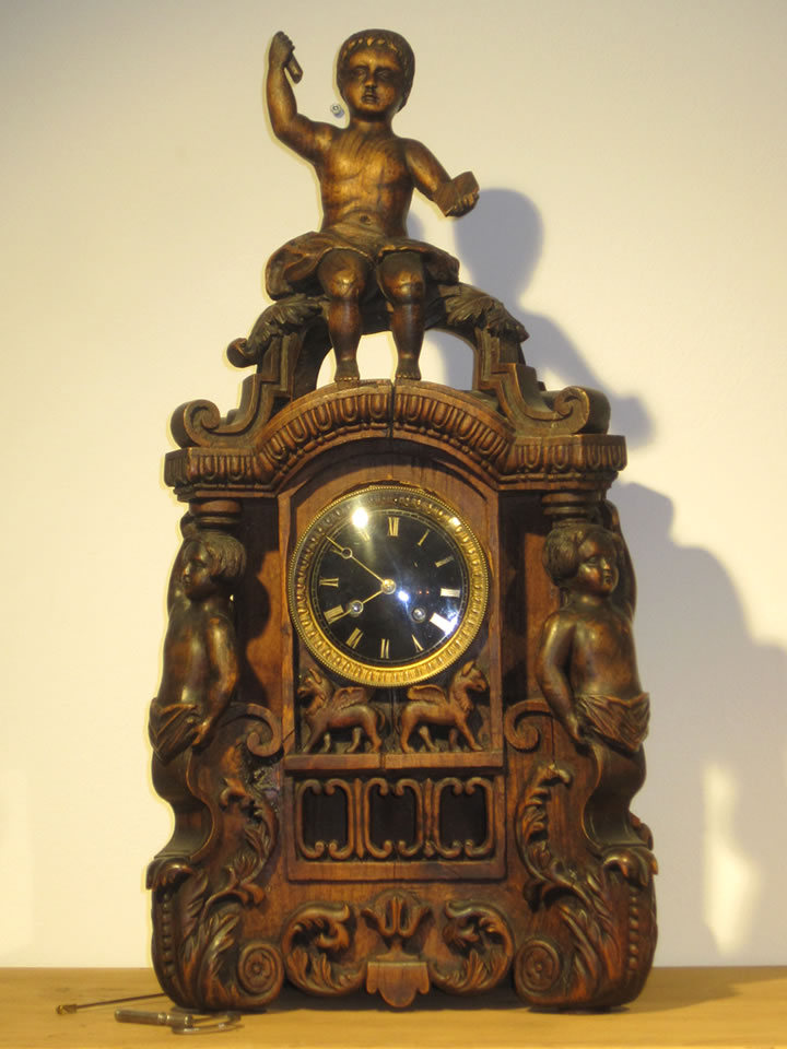 Uhr in originalem Zustand, Werk revidiert ca. 1850